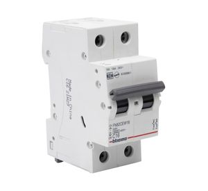 Interruptor automático bipolar 2 módulos 16A 6KA