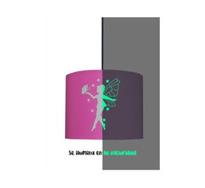 Lámpara colgar LED luminiscente E27 1L Hada rosado