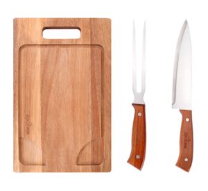 Set Tenedor + cuchillo + tabla