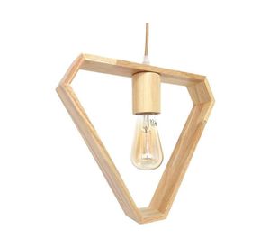 Lámpara colgar E27 1L Triángulo natural