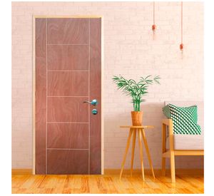 Puerta terciado ruteada azapa 65x200 cm