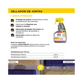 Limpiador de piso Grout Proof 710 ml