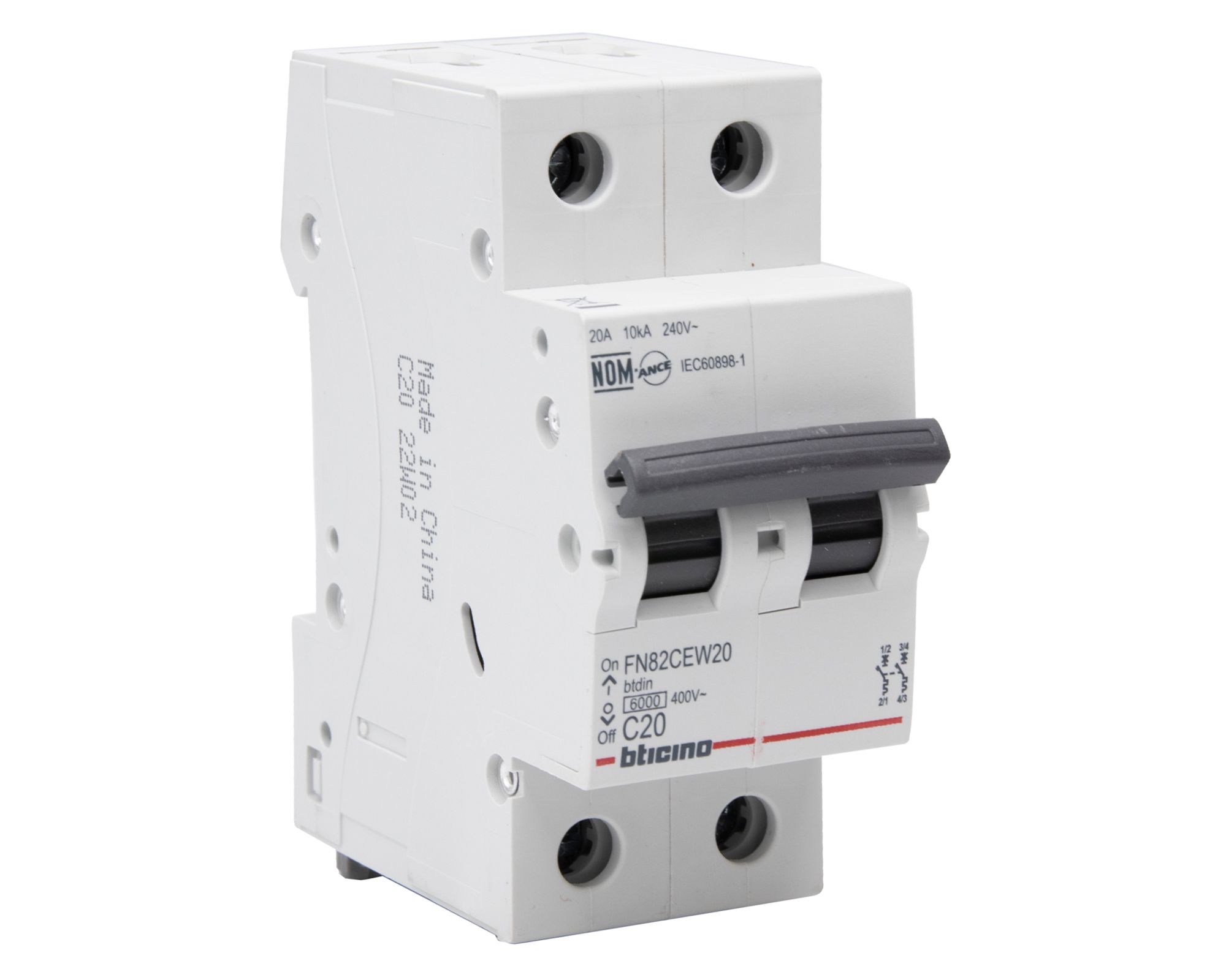 Interruptor Automático Unipolar 20A 6kA Bticino