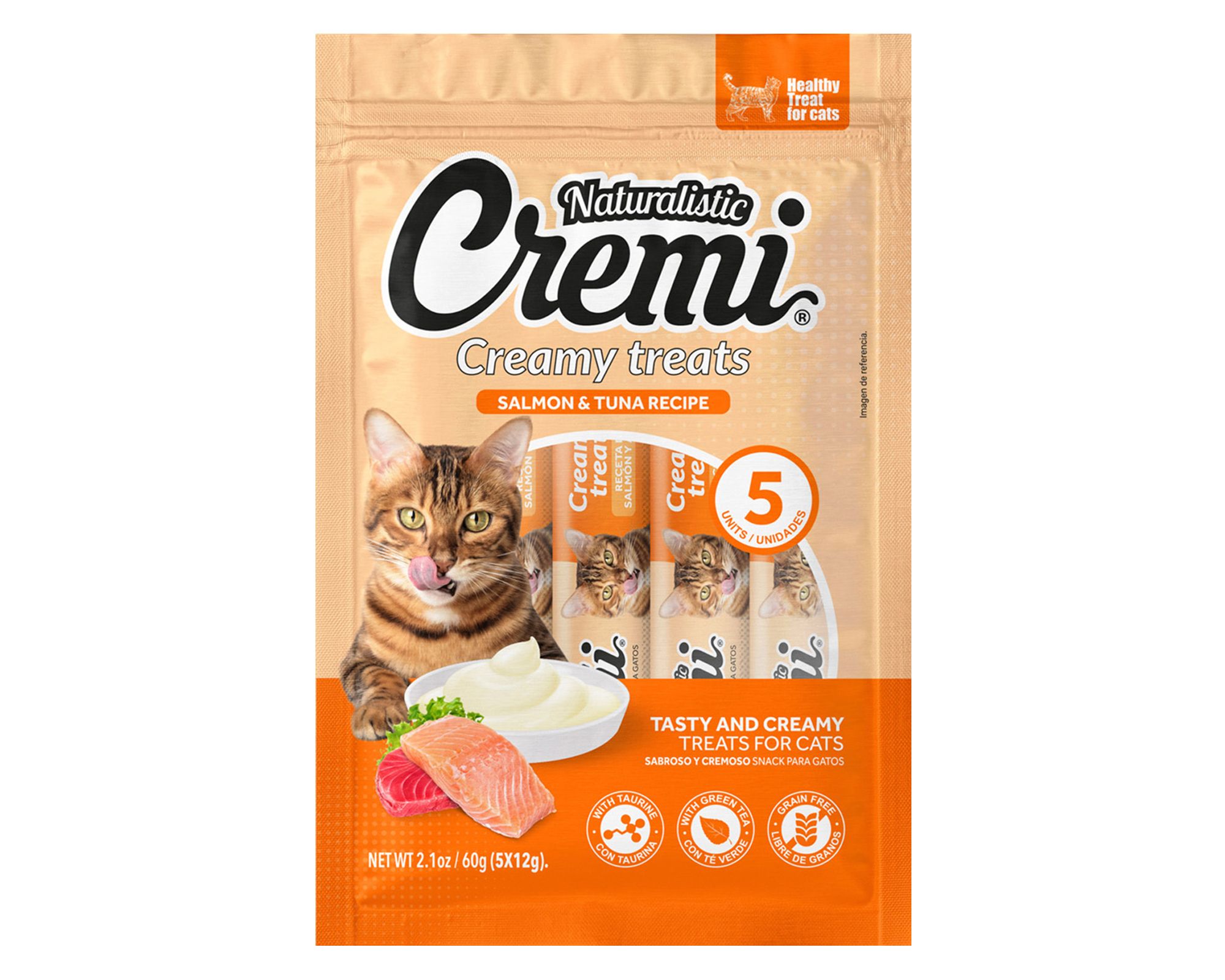 Snack para gato sabor salmón/atún 60 g a $1.490