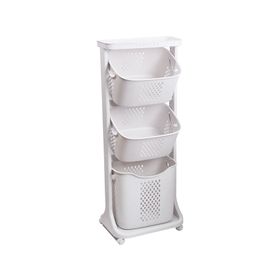 Carro organizador con ruedas 3 niveles BDX1433 blanco