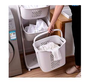 Carro organizador con ruedas 3 niveles BDX1433 blanco