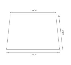 Pantalla lámpara gris 35 cm