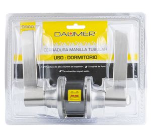 Cerradura manilla tubular dormitorio D900