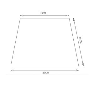 Pantalla lámpara gris 25 cm