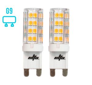 Pack 2 ampolletas Led 3.5W G9 luz fría