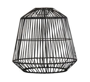 Pantalla lámpara negro 35 cm