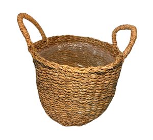 Macetero canasto 28 cm Delhi natural