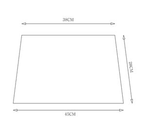 Pantalla lámpara blanco 45 cm