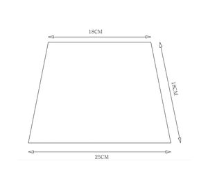 Pantalla lámpara blanco 25 cm