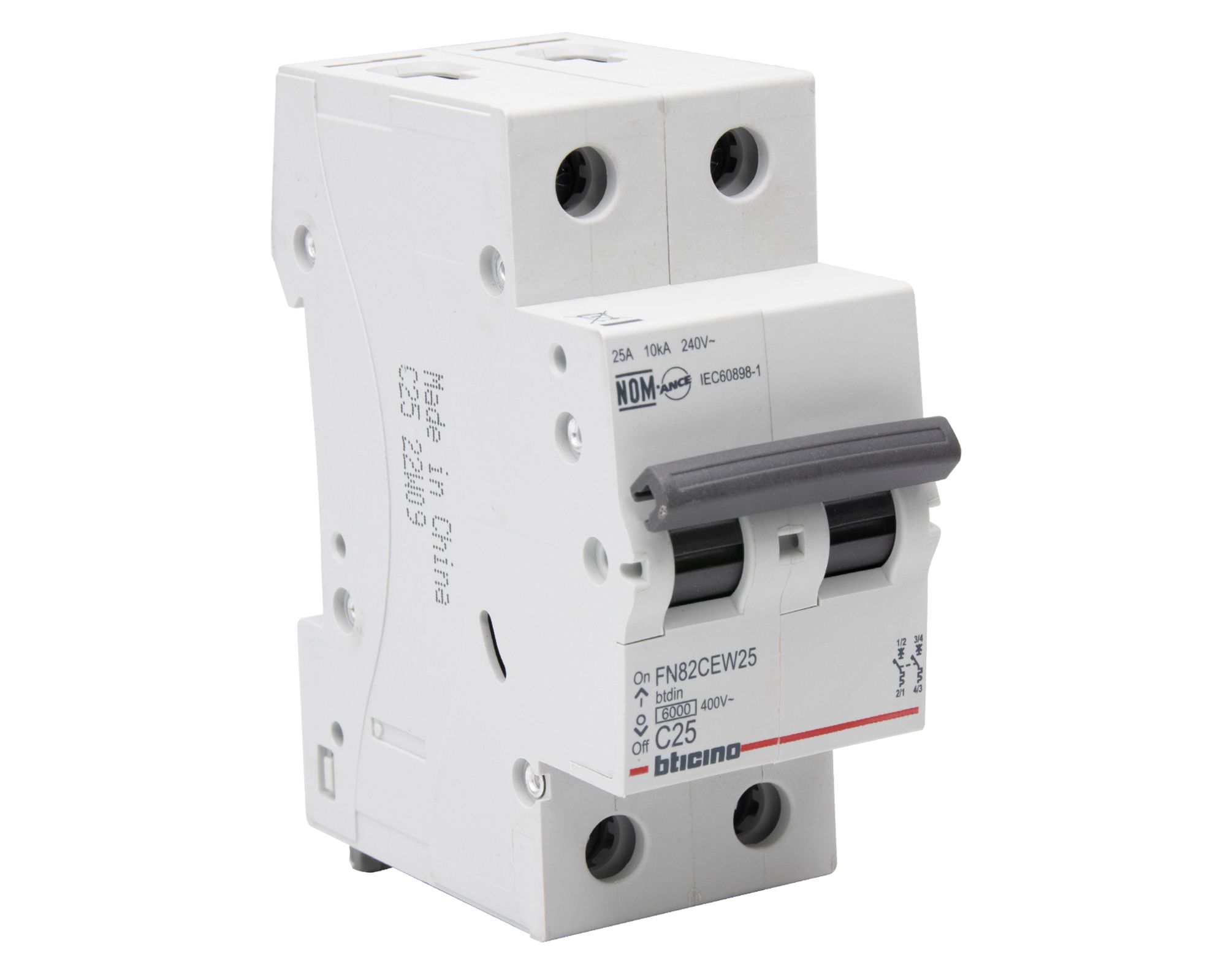 Interruptor Automático Unipolar 25A 6kA Bticino