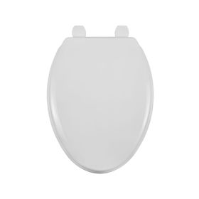 Asiento WC elongado cierre normal blanco