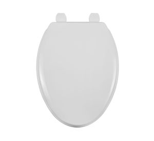 Asiento WC elongado cierre normal blanco