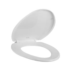 Asiento WC elongado cierre normal blanco