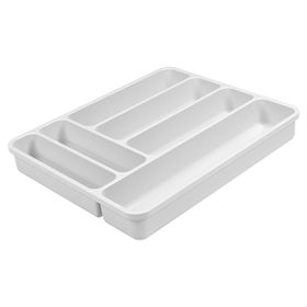 Organizador de cubiertos Perfect blanco