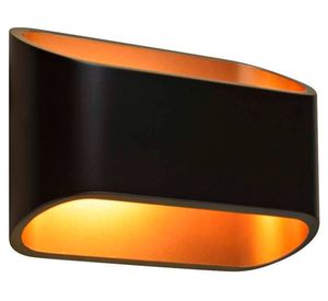 Aplique LED 1W 4L luz cálida negro/bronce