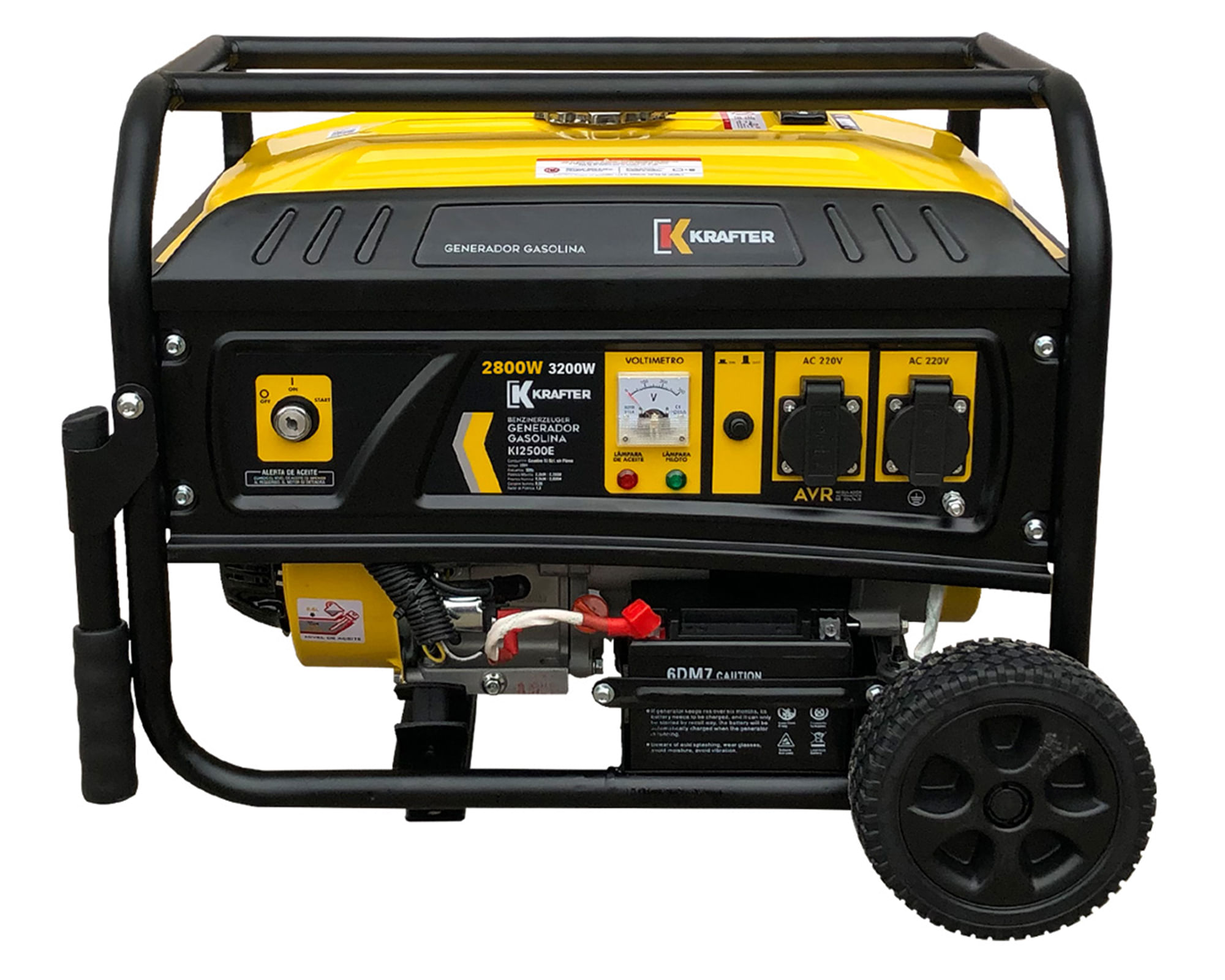 Krafter Generador a gasolina KI3500E 3200W 15 litros