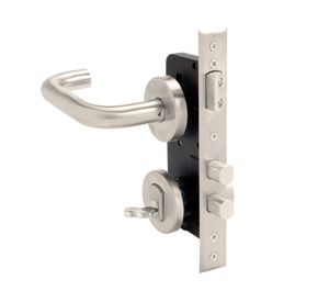 Cerradura embutida  1080960RR+I plata