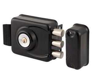 Cerradura sobreponer Robbusta 7400 B60 3 pitones con caja para soldar