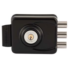 Cerradura sobreponer Robbusta 7400 B60 3 pitones con caja para soldar