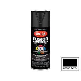 Pintura en spray Fusión Satín black 340 ml