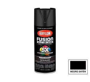 Pintura en spray Fusión Satín black 340 ml