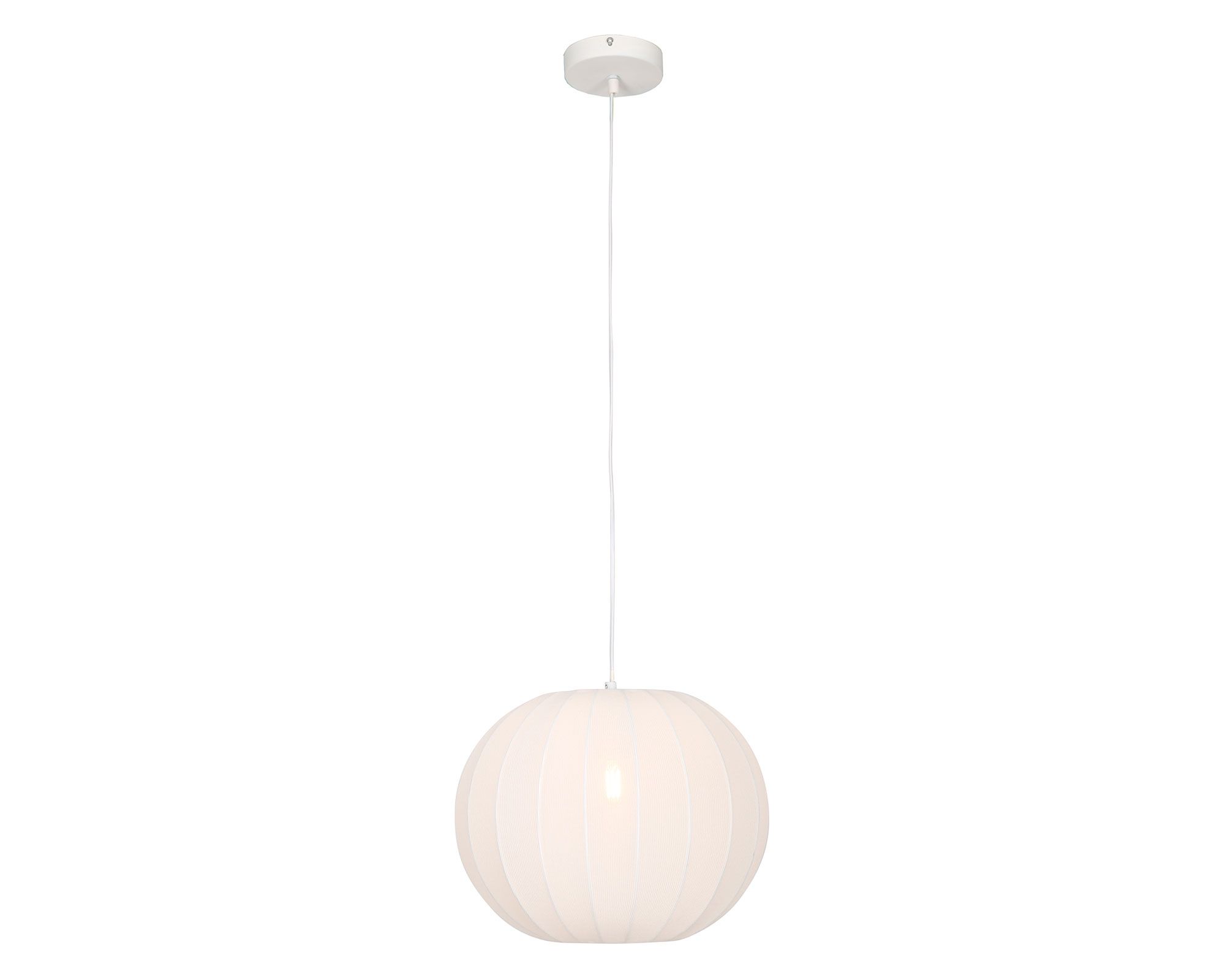Lámpara colgar 1L Globo tela a $19.990