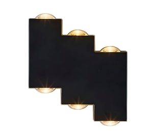 Aplique LED 1W E27 6L luz cálida AN negro