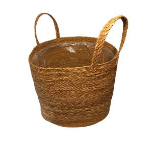 Macetero canasto 32 cm Brahma café