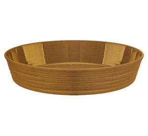 Plato base maceta redondo Piedra N° 25 mostaza 4.3x21 cm