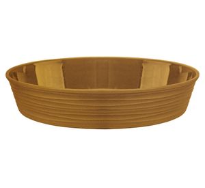 Plato base maceta redondo Piedra N° 33 mostaza 5x27 cm