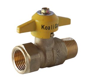 Llave de paso gas 1/2" HI - 1/2" HE