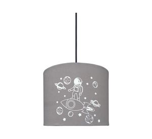 Lámpara colgar LED luminiscente E27 1L Astron gris