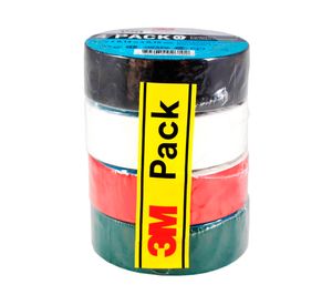 Pack 4 cintas eléctricas Temflex 165 surtido