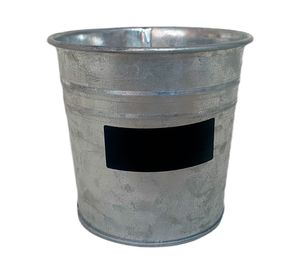 Set 3 maceteros pizarra + bandeja vintage