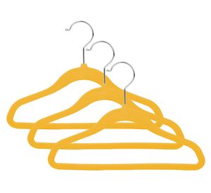 Colgante infantil Terciopelo amarillo 3 unidades