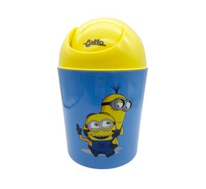 Basurero Minions celeste 19 cm