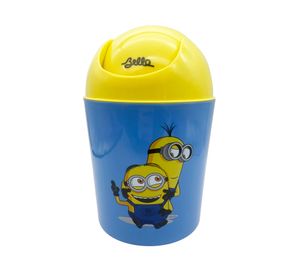 Basurero Minions celeste 19 cm