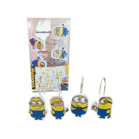 Pack 12 Ganchos de cortina de baño Minions