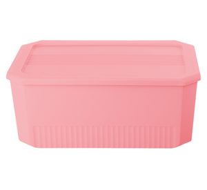 Caja organizadora Octagonal salmón 15 litros