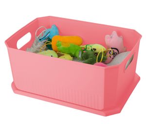 Caja organizadora Octagonal salmón 15 litros