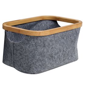 Canasto perfil bambú 16x30x20 cm