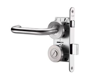 Cerradura embutida oficina/dormitorio Roma B60 níquel satinado