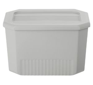 Caja organizadora Octagonal gris 16x25x18 cm