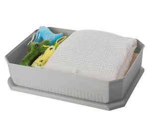 Caja organizadora Octagonal gris 8 litros