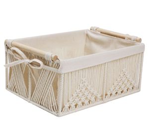 Canasto Macramé 16x36x26 cm